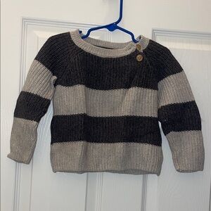 Baby B'gosh Gray and Black Knit Sweater